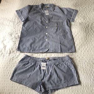 J Crew Striped Pajamas - Brand New with Tags